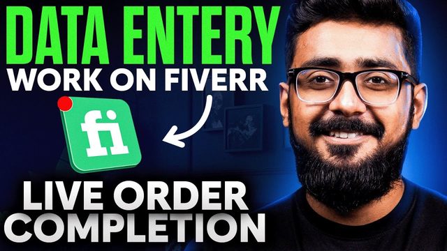Live Data Entry Task Completed in One Hour on Fiverr