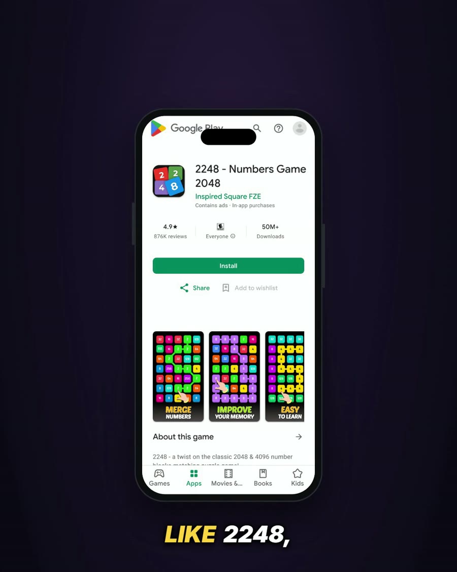 2248 on Google Play, 50M+ downloads